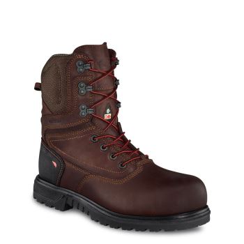 Red Wing Brnr XP 8-inch Waterproof CSA Safety Toe Womens Safety Boots Burgundy - Style 3554